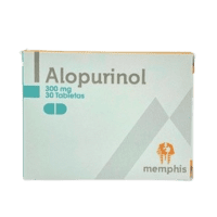 Alopurinol 300 mg x10 Tabletas Memphis