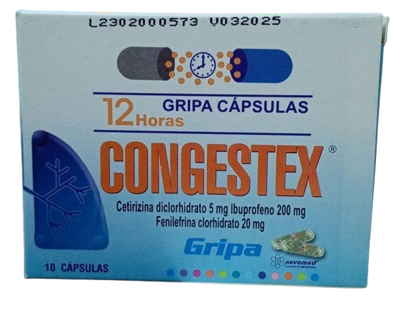 Congestex 10 cápsulas Novamed