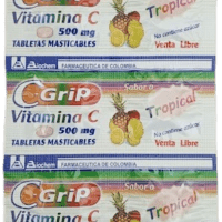 10 Tabletas de Vitamina C C-GriP